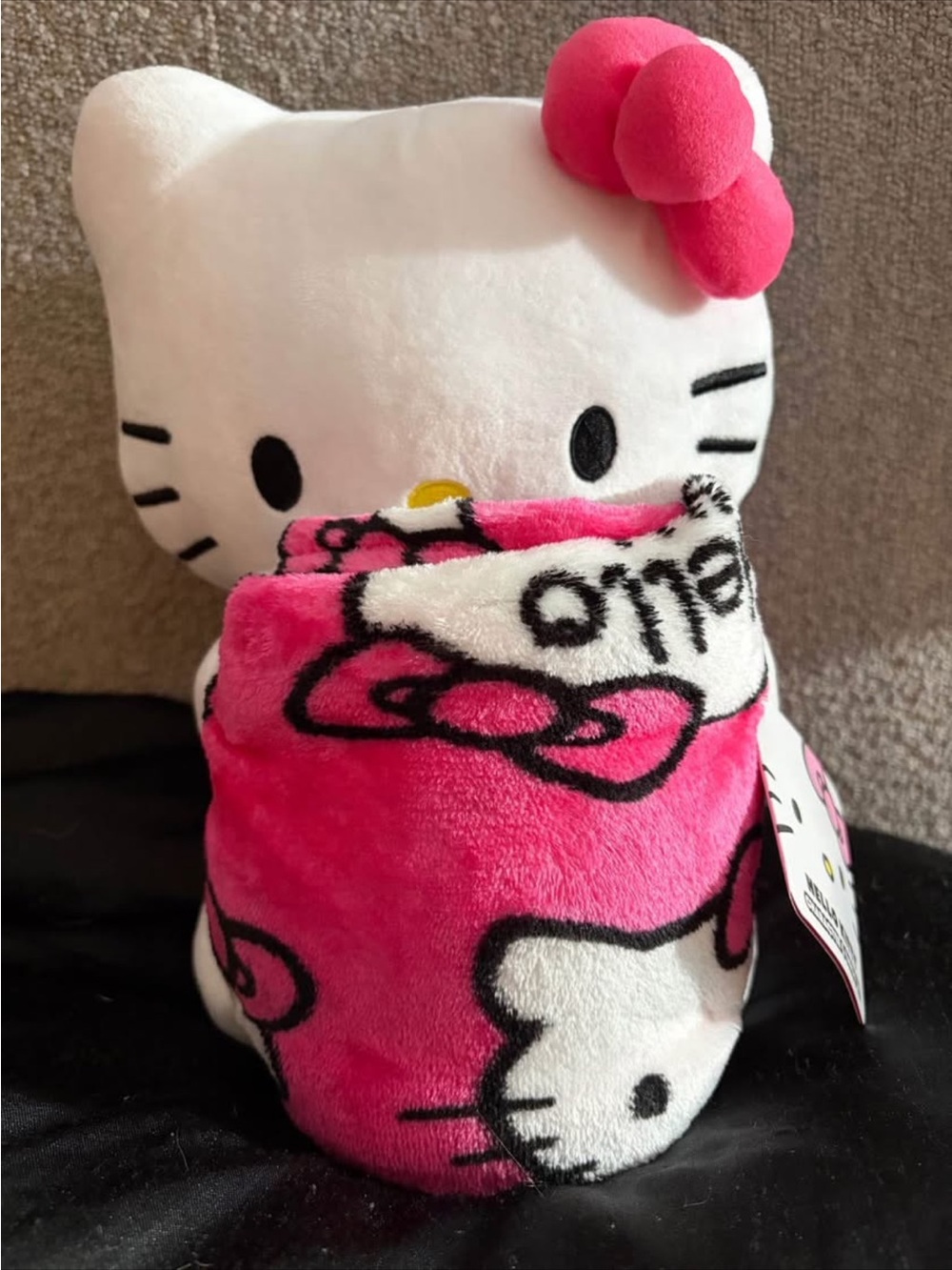 Hello Kitty Pink Plush Blanket Buddy - Kids Toy